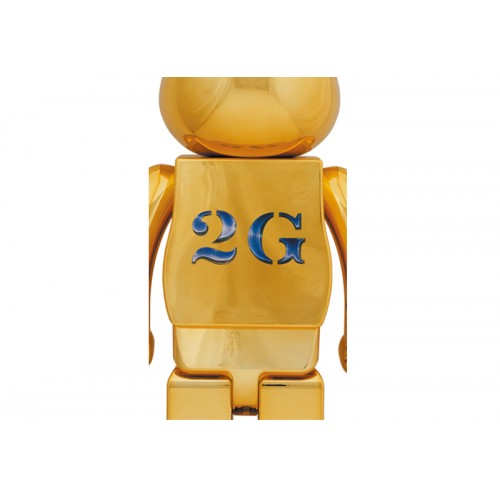 Оригинальная большая фигурка Bearbrick Sorayama x 2G 1000% Gold Ver. - 70см