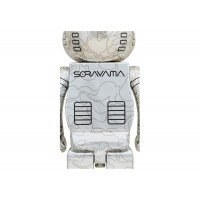 Bearbrick x BAPE x Hajime Sorayama Camo Shark 1000% Silver