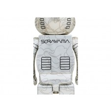 Bearbrick x BAPE x Hajime Sorayama Camo Shark 1000% Silver