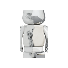Bearbrick SORAYAMA x Daniel Arsham 100% & 400% Set Silver