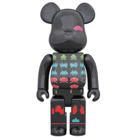 Фигурка (28см) Bearbrick Space Invaders 400% Black