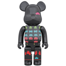 Фигурка (28см) Bearbrick Space Invaders 400% Black