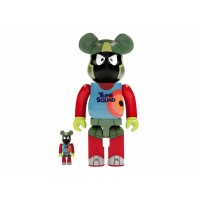 Набор фигурок (7см и 28см) Bearbrick Space Jam: A New Legacy Marvin the Martian 100% & 400% Set