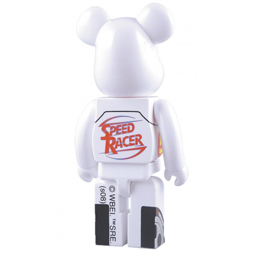 Оригинальная фигурка Bearbrick Speed Racer 400% White - 28см