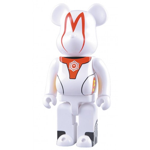 Оригинальная фигурка Bearbrick Speed Racer 400% White - 28см