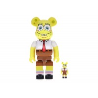 Набор фигурок (7см и 28см) Bearbrick Spongebob 100% & 400% Set Yellow