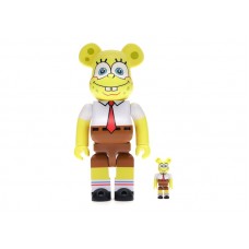 Набор фигурок (7см и 28см) Bearbrick Spongebob 100% & 400% Set Yellow