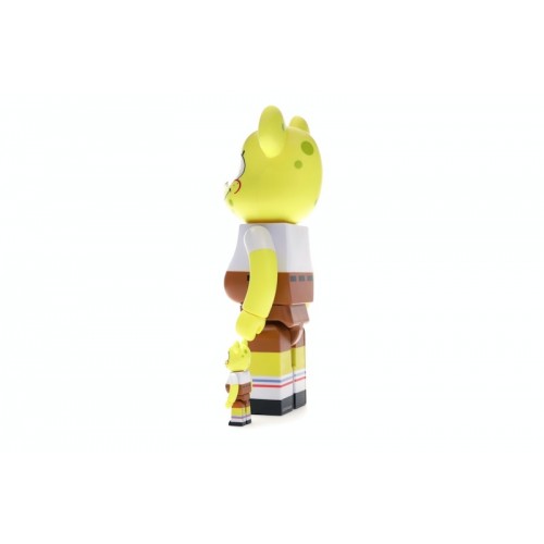 Набор из двух фигурок Bearbrick Spongebob 100% & 400% Set Yellow - 7см и 28см.
