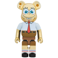 Большая фигурка (70см) Bearbrick Spongebob Gold Chrome 1000% Gold