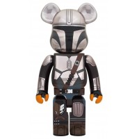 Большая фигурка (70см) Bearbrick Star Wars The Mandalorian 1000% Chrome