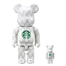 Набор фигурок (7см и 28см) Bearbrick Starbucks 100% & 400% Set