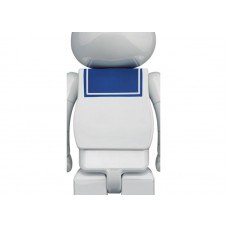 Bearbrick Stay Puft Marshmallow Man 100% & 400% Set White Chrome Ver.