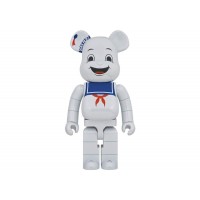 Большая фигурка (70см) Bearbrick Stay Puft Marshmallow Man 1000% White Chrome Ver.