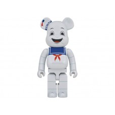 Большая фигурка (70см) Bearbrick Stay Puft Marshmallow Man 1000% White Chrome Ver.