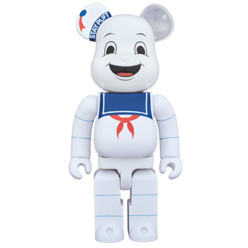 Оригинальная фигурка Bearbrick Stay Puft Marshmallow Man 400% White - 28см