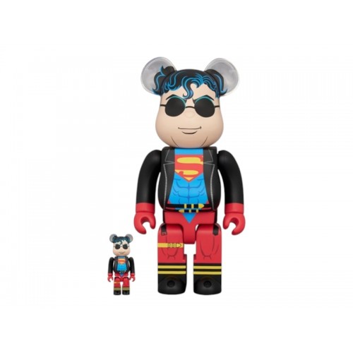 Набор из двух фигурок Bearbrick Superboy 100% & 400% Set - 7см и 28см.