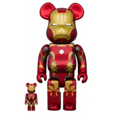 Набор фигурок (7см и 28см) Bearbrick The Infinity Saga Iron Man Mark 43 100% & 400% Set