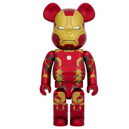 Оригинальная большая фигурка Bearbrick The Infinity Saga Iron Man Mark 43 1000% - 70см