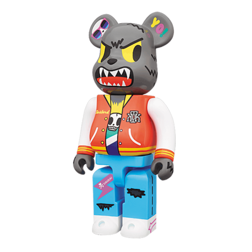 Оригинальная фигурка Bearbrick Tokidoki Wolf 400% Multi - 28см