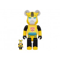 Набор фигурок (7см и 28см) Bearbrick Transformers Bumblebee 100% & 400% Set