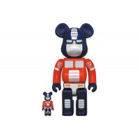 Набор фигурок (7см и 28см) Bearbrick Transformers Optimus Prime 100% & 400% Set