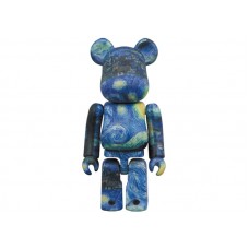 Набор фигурок (7см и 28см) Bearbrick Vincent van Gogh The Starry Night 100% & 400% Set