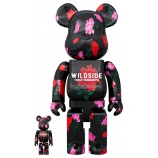 Набор фигурок (7см и 28см) Bearbrick Wildside Yohji Yamamoto Peony 100% & 400% Set