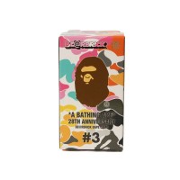 Bearbrick x A Bathing Ape 28th Anniversary Camo #3 100% Red