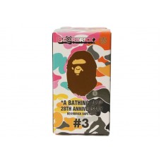 Bearbrick x A Bathing Ape 28th Anniversary Camo #3 100% Red