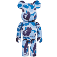 Большая фигурка (70см) Bearbrick x A Bathing Ape ABC Camo 1000% Blue