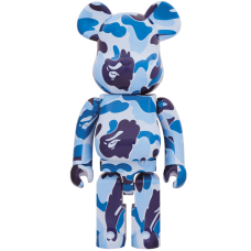 Большая фигурка (70см) Bearbrick x A Bathing Ape ABC Camo 1000% Blue