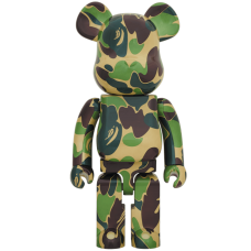 Большая фигурка (70см) Bearbrick x A Bathing Ape ABC Camo 1000% Green
