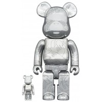 Набор фигурок (7см и 28см) Bearbrick x AAPE by A Bathing Ape 10th Anniversary 100% & 400% Set