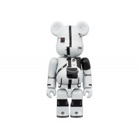 Bearbrick x Acronym 100% & 400% Set White Chrome