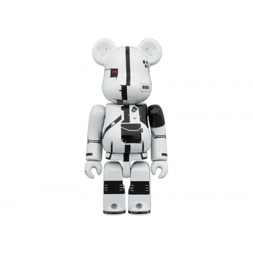 Оригинальный набор фигурок Bearbrick x Acronym 100% & 400% Set White Chrome - 7см и 28см