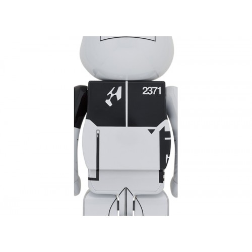 Оригинальная большая фигурка Bearbrick x Acronym 1000% White Chrome - 70см