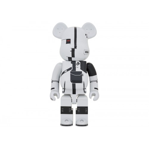 Оригинальная большая фигурка Bearbrick x Acronym 1000% White Chrome - 70см