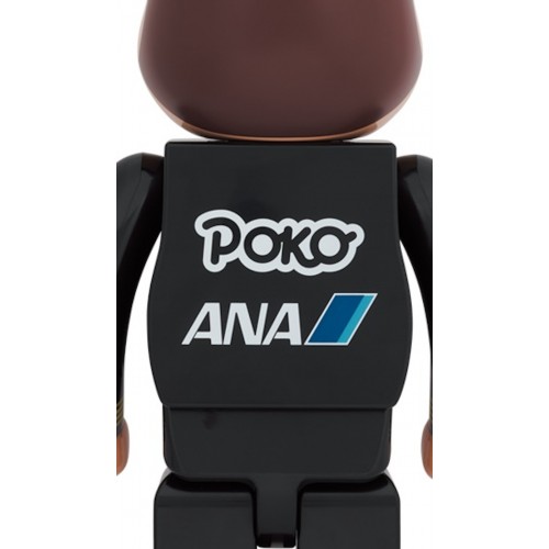 Оригинальная большая фигурка Bearbrick x ANA Original Poco-chan & Peko-chan Captain 1000% Set - 70см