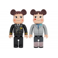 Большая фигурка (70см) Bearbrick x ANA Original Poco-chan & Peko-chan Captain 1000% Set
