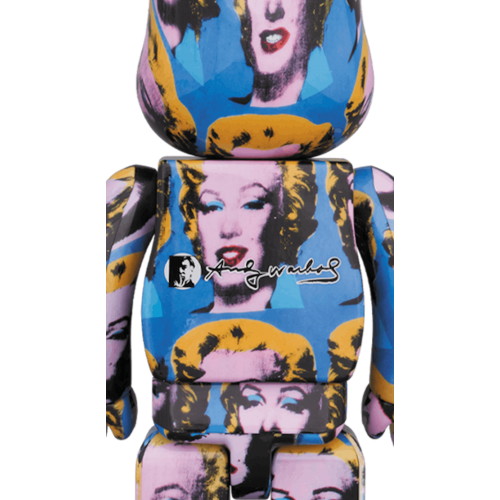 Оригинальный набор фигурок Bearbrick x Andy Warhol x Marily Monroe 100% & 400% Set - 7см и 28см