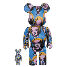 Набор фигурок (7см и 28см) Bearbrick x Andy Warhol x Marily Monroe 100% & 400% Set