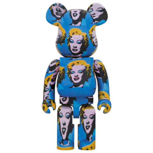 Оригинальная большая фигурка Bearbrick x Andy Warhol x Marily Monroe 1000% - 70см