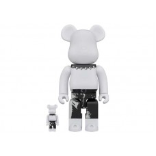 Набор фигурок (7см и 28см) Bearbrick x Andy Warhol x The Rolling Stones (Sticky Fingers) 100% & 400% Set