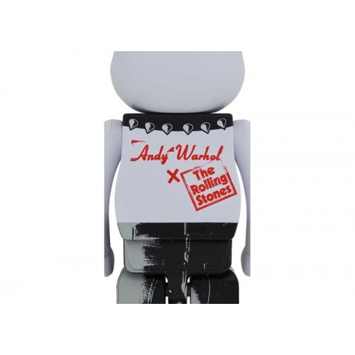 Оригинальная большая фигурка Bearbrick x Andy Warhol x The Rolling Stones (Sticky Fingers) 1000% - 70см