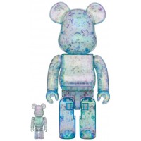 Набор фигурок (7см и 28см) Bearbrick x Anever 3rd Ver. 100% & 400% Set Blue