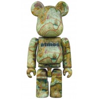 Bearbrick x atmos Aged Map 100% & 400% Set
