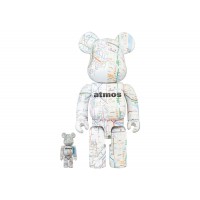 Набор фигурок (7см и 28см) Bearbrick x atmos Subway 100% & 400% Set