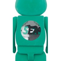 Bearbrick x atmos Wind and Sea Type-2 100% & 400% Set Green