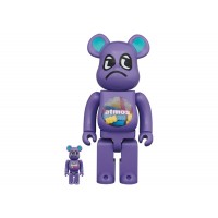 Bearbrick x atmos x Badmood 100% & 400% Set Purple
