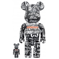 Набор фигурок (7см и 28см) Bearbrick x atmos x Coca-Cola Type-6 100% & 400% Set